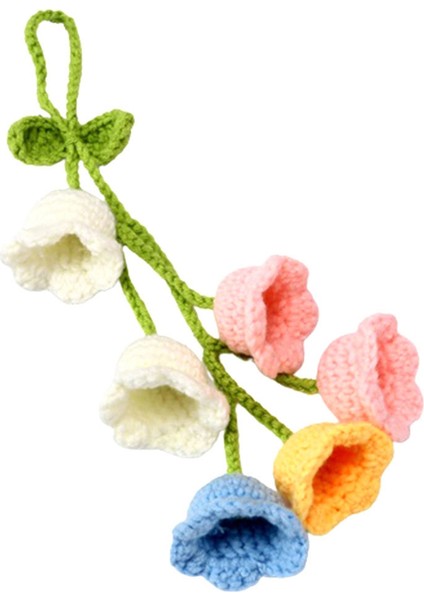 Araba Askı Aksesuarları Araba Çan Çiçeği El Örgüsü Araba Kolye C (Yurt Dışından)