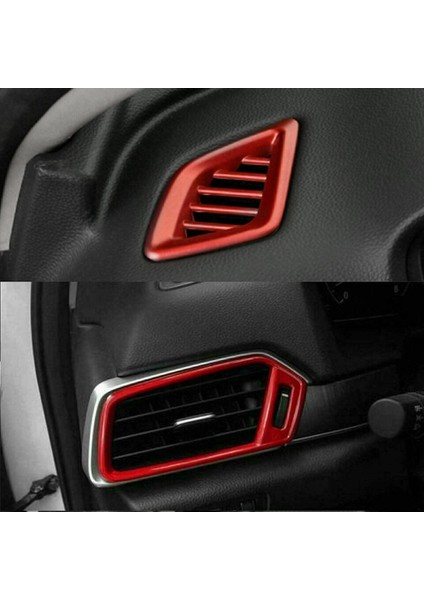 Iç Gösterge Paneli Havalandırma Menfezi Ac Çıkış Kapakları Trim Kırmızı (Yurt Dışından) fiyatları