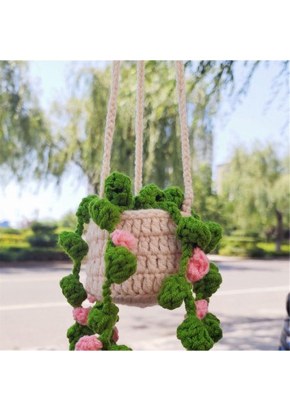 Bitkiler Tığ Işi Araba Aynası El Örgüsü Bitki Asılı Süsler A (Yurt Dışından) fırsatları