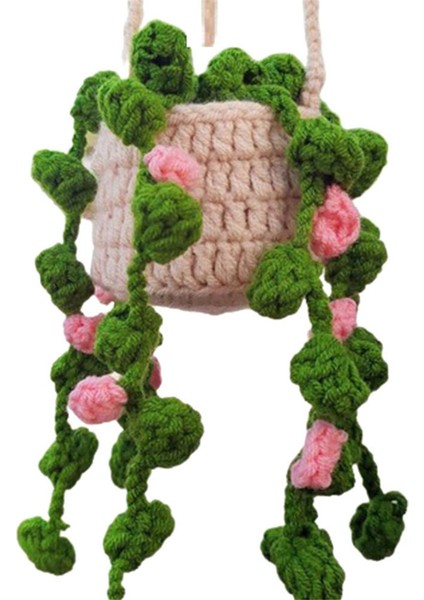 Bitkiler Tığ Işi Araba Aynası El Örgüsü Bitki Asılı Süsler A (Yurt Dışından) indirimleri