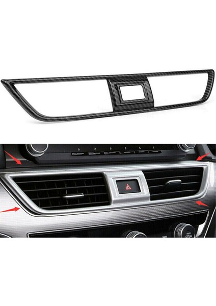 Karbon Fiber Abs Orta Gösterge Paneli Havalandırma Kapağı Döşemesi (Yurt Dışından)