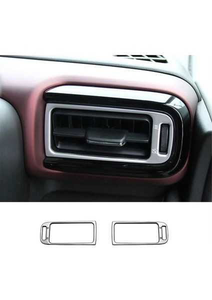 Yan Klima Çıkış Havalandırma Kapağı Trim Gümüş (Yurt Dışından)