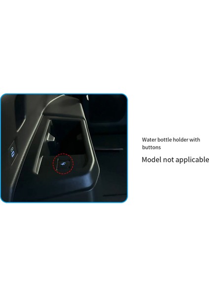 Prado LC250 2023 Parlak Siyah Bardak Tutucu Döşemesi (Yurt Dışından) modelleri