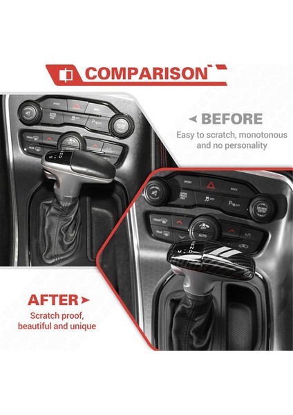 Charger C Için Karbon Fiber Vites Topuzu Kapağı Döşemesi (Yurt Dışından)