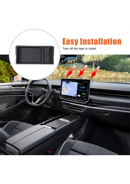 Id.7 Id7 2024 Araç Navigasyonu Için Orta Konsol Gösterge Paneli Saklama Tepsisi (Yurt Dışından)