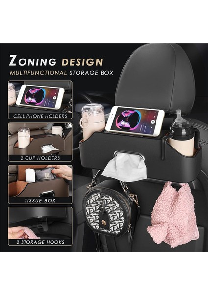 Araba Baş Desteği Arka Koltuk Düzenleyici-Siyah (Yurt Dışından) fırsatları