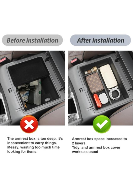 2021-2023 Orta Konsol Ekleme Kol Dayanağı Saklama Kutusu Tepsisi (Yurt Dışından) modelleri