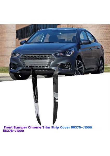 Fiesta Için Araba Ön Tampon Krom Trim Şerit Kapağı (Yurt Dışından)