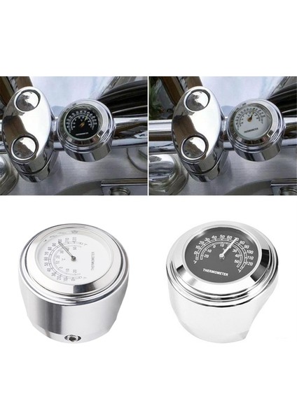 22-25MM Motosiklet Saat Termometre Sıcaklık Ölçer Siyah (Yurt Dışından) indirimleri