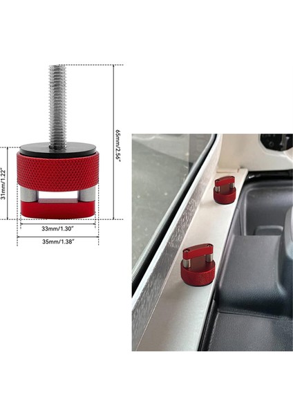 Adet Sert Tavan Cıvataları Vida Hızlı Çıkarma Bağlantı Elemanı Başparmak Vida Somunu Takımı (Yurt Dışından)