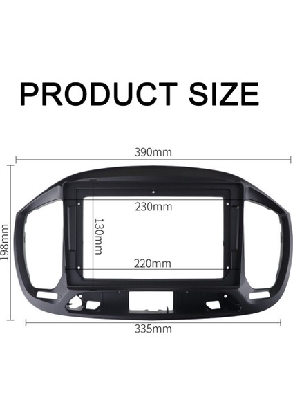 Araba Radyo Montajı DVD Gps Mp5 Plastik Fasya Panel Çerçevesi (Yurt Dışından)