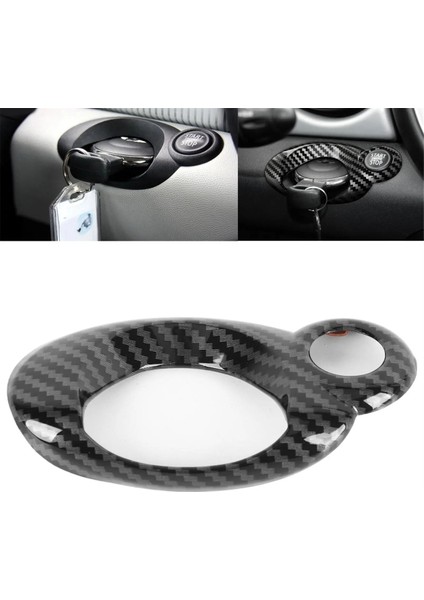 Araba Kontak Anahtarı Başlatma Trim Sticker Karbon Fiber Desen Araba (Yurt Dışından) modelleri
