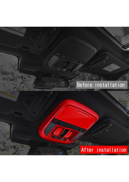 Araba Ön Okuma Işığı Çerçevesi Gözlük Kutusu Trim Kapağı Sticker A (Yurt Dışından) fırsatları