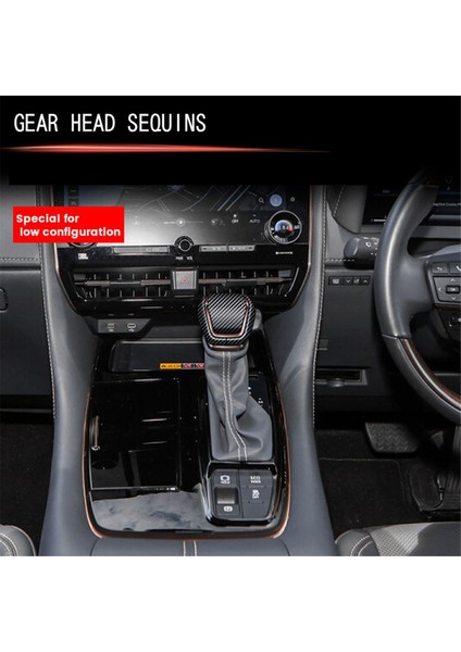 Araba Vites Kolu Kapağı Çıkartmaları Vites Topuzu Karbon Fiber (Yurt Dışından)