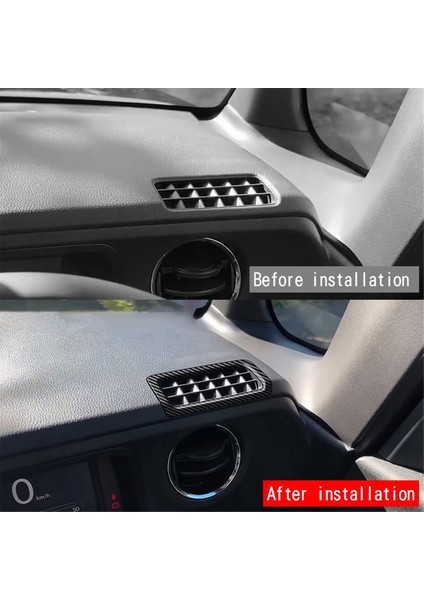 Araba Gösterge Paneli Ac Hava Çıkışı Trim Çerçevesi N-Box Karbon Fiber Için (Yurt Dışından)