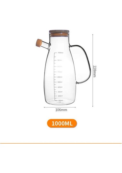Bambu Kapaklı Vakumlu 2'li Set Cam Yağlık Sirkelik Bambu Altlık