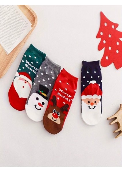 Black Arden Socks Şık ve Kullanışlı Yılbaşı Hediyesi 4'lü Renkli Çoraplar