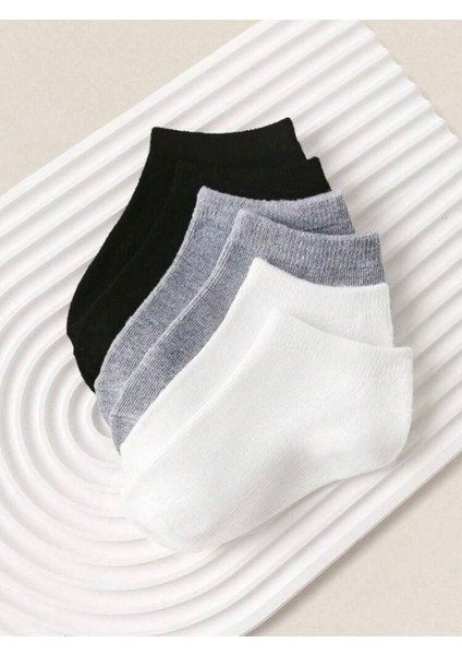Unisex Çocuk Çorap Seti 5'li Okul Günlük Mevsimlik