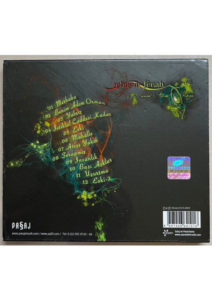 Şebnem Ferah Benim Adım Orman CD (Karton Kartonet Mevcuttur Orjinal Dönem Baskı Cd)