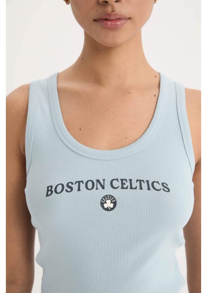 fit Nba Boston Celtics Slim Fit Bisiklet Yaka Fitilli Kaşkorse ATLET E3611AX25SM