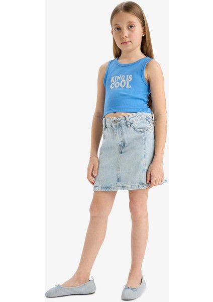 Kız Çocuk Bisiklet Yaka Baskılı Atlet C4717A825SM fiyatları