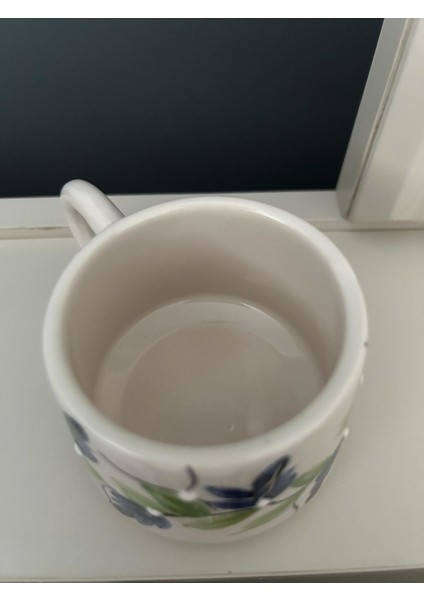 Çicek Desenli Seramik Bardak