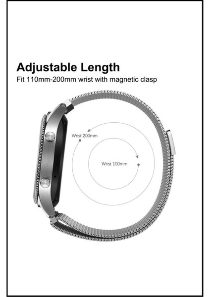 Xiaomi Redmi Watch5 Active / Lite Uyumlu Milano Metal Paslanmaz Çelik Yüksek Kalite Kordon