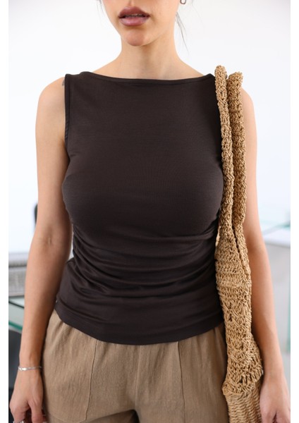 Yanları Büzgülü Kolsuz Bluz fırsatları