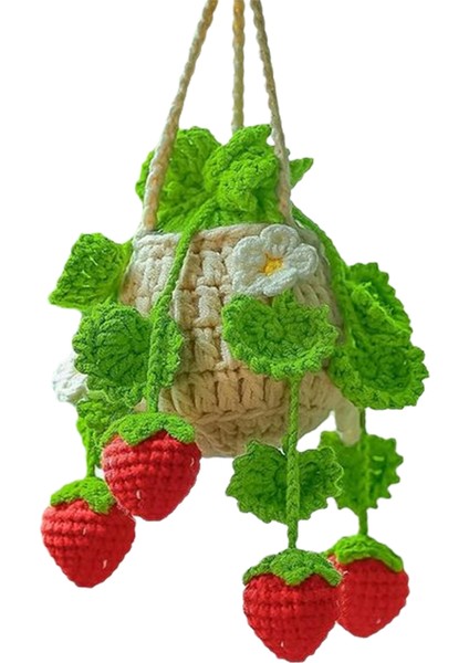 Araba Bitkisi Tığ Işi Askılı Sepet, Floresan Yeşil (Yurt Dışından)