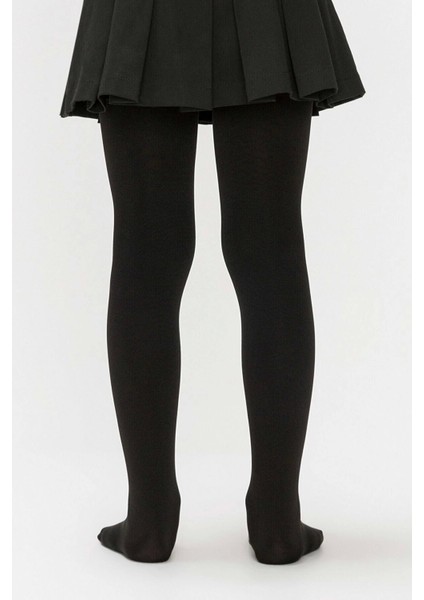 Kız Çocuk Pamuklu Külotlu Çorap Siyah fiyatları