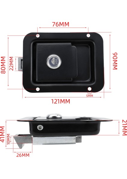 Araba Alet Kutusu Mandalı 8 Perçinli Anahtarlarla Değiştirilebilir (Yurt Dışından)