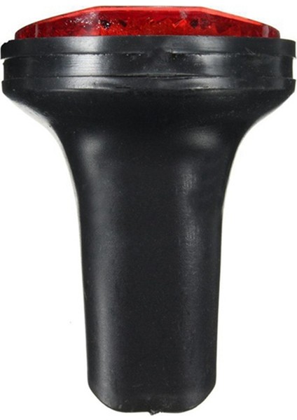 10 Adet Bisiklet Arka Reflektör Çamurluk Oval Uyarı Kırmızı Siyah (Yurt Dışından)