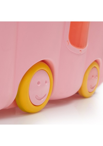 Tekerlekli Oyuncak Kutusu - Pembe - 50 Lt