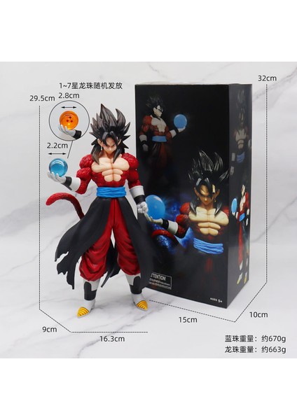 Yedi Dragon Ball Süper Saiyan Manken Anime Model Süsleri (Yurt Dışından)