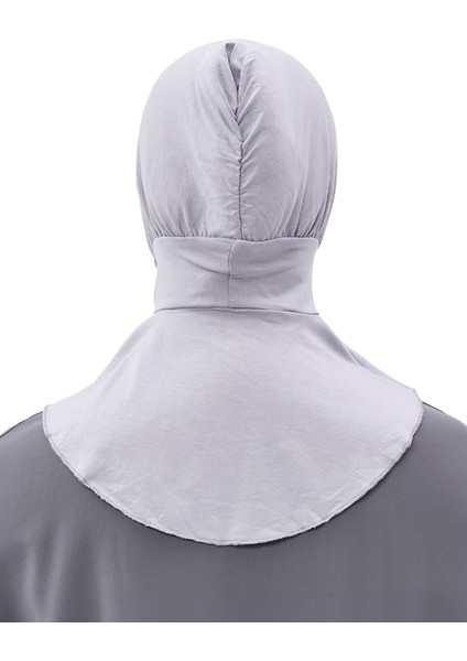 Al-Tobeh Kadın Tesettür Pratik Boyunluklu Hijab - Sporcu Bone - Gri