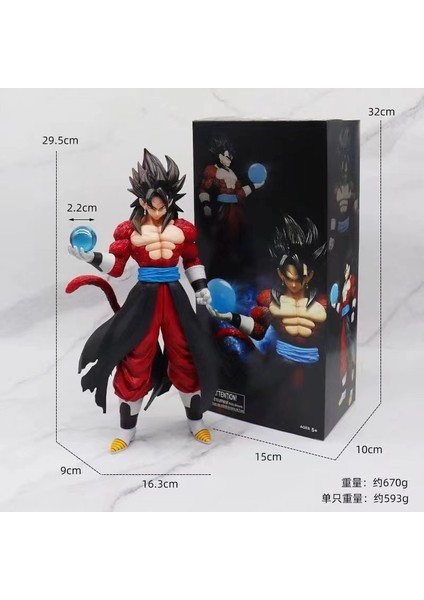 Yedi Dragon Ball Süper Saiyan Manken Anime Model Süsleri (Yurt Dışından)