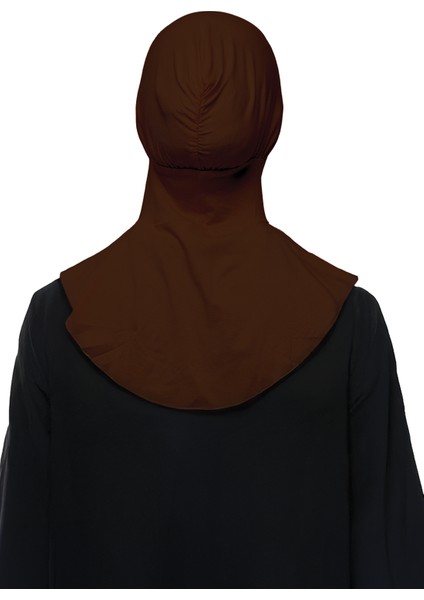 Kadın Tesettür Pratik Boyunluklu Hijab - Sporcu Bone - Çikolata indirimleri
