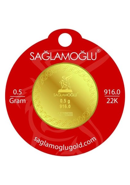 0.50 gr 22 Ayar Sağlamoğlu Gram Altın