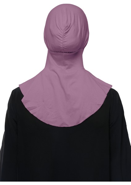 Kadın Tesettür Pratik Boyunluklu Hijab - Sporcu Bone - Maron