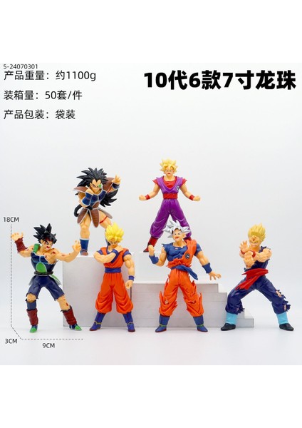Yedi Dragon Ball Süper Saiyan Manken Anime Model Süsleri (Yurt Dışından)