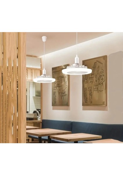 42W Fanlı Kumandalı LED Ampul Vantilatör