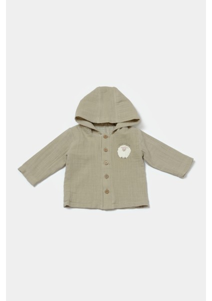 Bebek Kapüşonlu Ceket ve Pantolon Takımı, %100 Pamuk, Bebek ve Yenidoğan Serisi - CSYM7034 modelleri