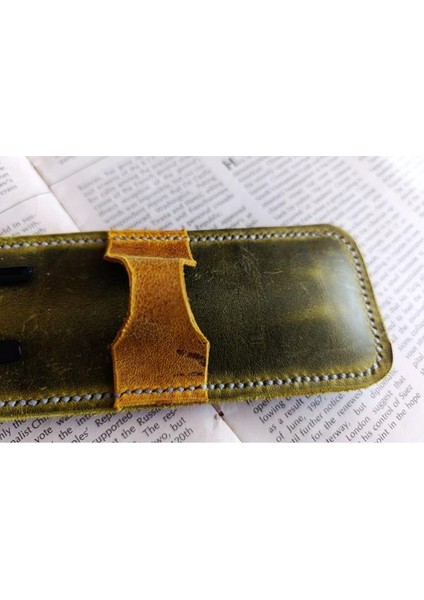 Crazy Hors Hakiki Deri El Emeği Özel Kalemleriniz Için Kalemlik Kalem Kutu 27 cm 6 cm W131 indirimleri