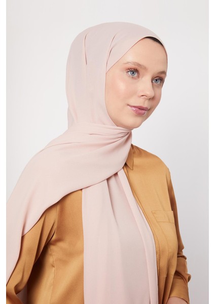 Açık Somon Lux Şifon Şal