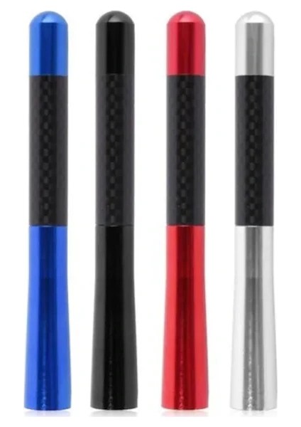 Renault 12 Uyumlu Gri Renk Karbon Desenli Çubuk Metal Radio Anten modelleri