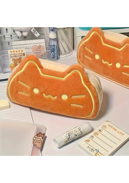 Kawaii Kedi Sevimli Pofuduk Kalemkutu, Kalemlik, Makyaj Çantası fiyatları