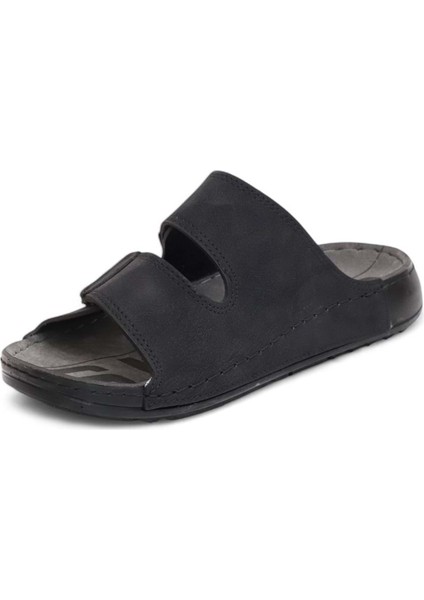 2157 Çift Cırtlı Tam Anatomik Tabanlı Günlük,umre ve Hac Için Uyumlu Erkek Terlik - NKT02157-SIYAH-41 modelleri