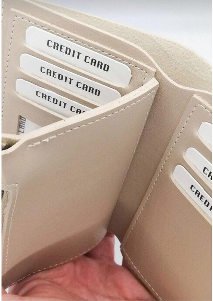 Suni Deri Kapaklı Çok Bölmeli Kartlıklı Fermuarlı Ayrı Cepli Cüzdan modelleri