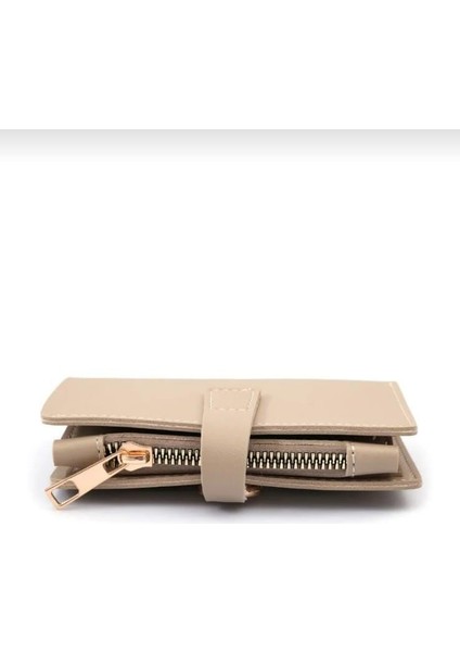 Suni Deri Kapaklı Çok Bölmeli Kartlıklı Fermuarlı Ayrı Cepli Cüzdan indirimleri