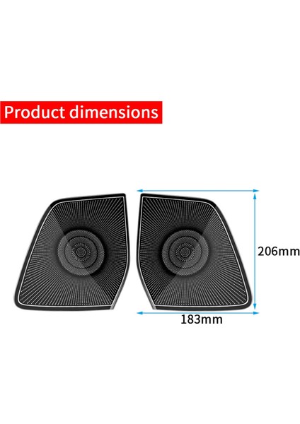 Lhdb Için Paslanmaz Çelik Araba Ön Kapı Hoparlör Kapağı (Yurt Dışından) fiyatları